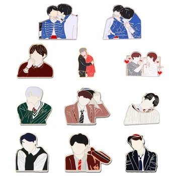 

KPOP Bangtan Boy Enamel Pin Jungkook Suga Jimin Jin V RM Brooch Kpop Accessories Jewelry Gift for Fans