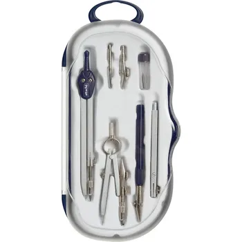 

Ready-made attache, 7 items, plastic pencil case