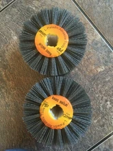 Cepillo eléctrico de alambre abrasivo de nailon, rueda de pulido para carpintería y metalúrgica, 120x100x19mm, 1 Uds.