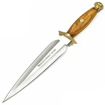 

Tooth knife CARIBU.OL 22 cm MoVa steel sheet and olive wood handle.