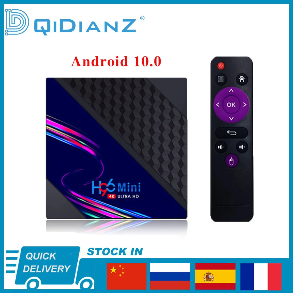 Приставка Смарт-ТВ H96mini V8 Android 10 0 4K 1080P RK3228A Wi-Fi USB 2 + 16 ГБ мультимедийный плеер H96 |