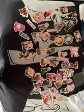 Pegatinas de Anime Darling in the Fanxx Zero Two 02 para ordenador portátil, equipaje, Maleta de motocicleta, monopatín, pegatinas de PVC, 50 Uds.