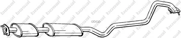 Muffler Middle Portion Of Nissan Almera LL 1.8 Bosal. 288389