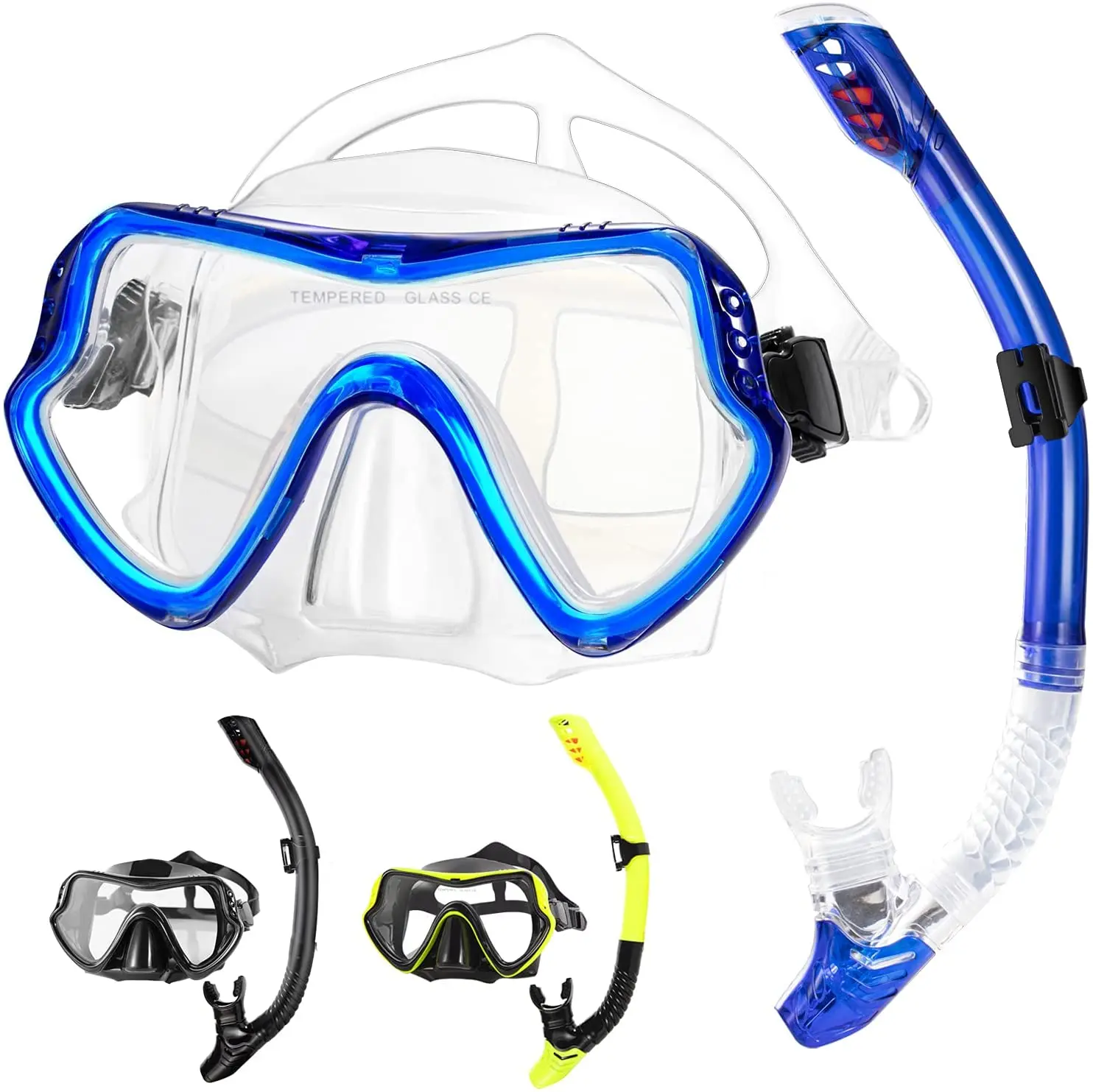 Adjustable Strap diving goggles snorkeling gear Snorkel Glasses diving mask 