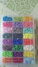 Juego de botones a presión de plástico T5 con alicate para sastre familiar, kit de herramientas, contenedores organizadores de costura de fácil sustitución de broches, DIY, por 360 uds.