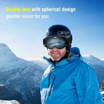 

Double Layers Ski Goggles Snowboard Snowmobile Goggles Men Women Protection Windproof Snow Skiing UV Anti-fog Double Layers