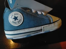 Zapatos de primeros pasos para bebés, zapatillas deportivas de lona antideslizantes de suela blanda para recién nacidos