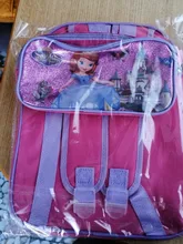 Disney-mochilas a la moda para niños y niñas, mochilas escolares de dibujos animados de Elsa, Princesa, bonitas, impermeables, conjunto de 3 piezas
