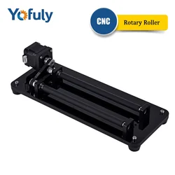 Yofuly Y-axis Rotary Roller For Laser Engraving Machine CNC 360° Rotating Engraver Rotary Table Engrave on Cans, Eggs, Cylinders