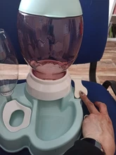 7 pocilga Gato tazón para comida de perro de tazones de alimentación 2 L perros de alimentación fuente de agua potable de 600ml Waterer gatito lento de cachorro