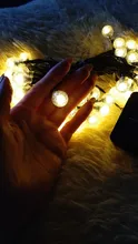 Garland String-Lights Flash Crystal-Ball Solar-Lamp Wedding-Decoration Fairy Christmas