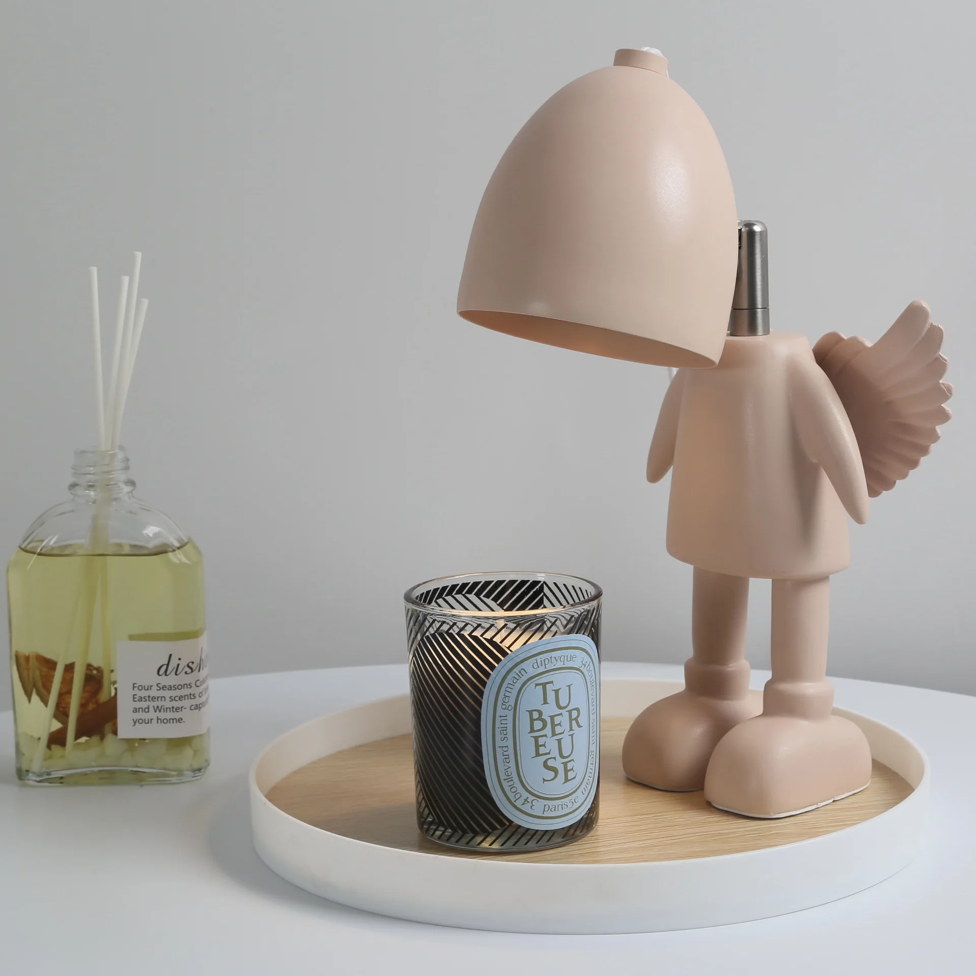 Lampe à cire fondue verte, lampe à bougie de luminosité de parfum, sans  flamme, veilleuse de chambre