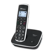 SPC 7608N Телефон DECT Большие Ключи AG20 ID lcd Эко Черный