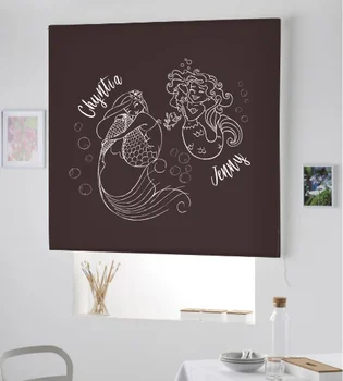 

Blind Iroa customizable child/Sirens! ROLLER BLINDS TRANSLUCENT! (CHOCOLATE 100X175)