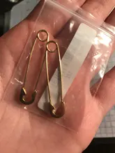 Pendientes de acero inoxidable con broche Punk para mujer y hombre, diseño único, clip de papel, pendientes de moda con perno, Piercing Rock