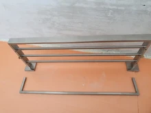 Hook Brushed Towel-Rack Paper-Holder Toilet Bathroom-Accessories Stainless-Steel Nickel