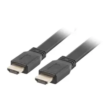 

Hdmi cord lanberg ca-hdmi-21cu-0050-bk plug connectors-/Male-gold plated flat cord-resolution up to 3840*2160 - 5