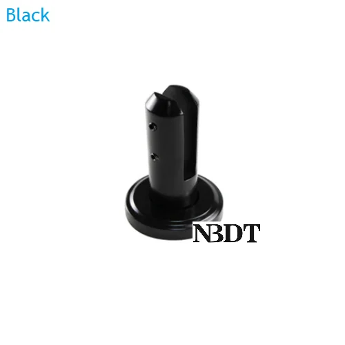 Round Black 304 нержавеющая сталь литой зажим для скобы кронштейна бассейн балкон забор ветровое стекло балюстрада лестничные перила стекло золото черный - Цвет: Round Black