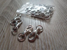 20 piezas de broche de pinza giratoria para llaveros, broche de pinza giratoria de oro, plata y bronce, llavero, accesorios de anillo de tecla dividida, cierres para fabricación de llaveros de 32mm