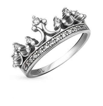 

Silver ring with cubic zirconia sunlight sample 925