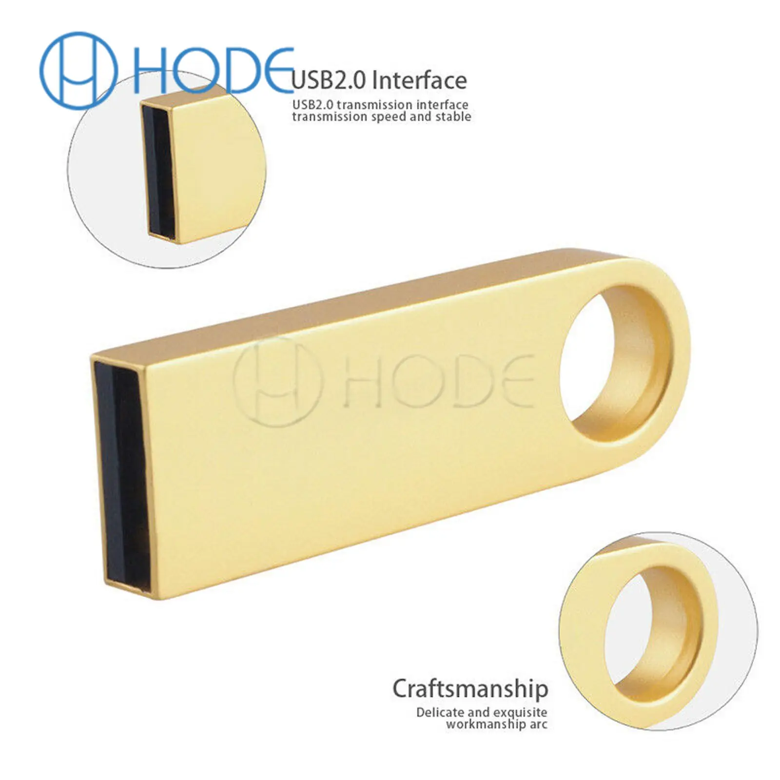 Unidad Flash USB 2,0, memoria portátil de Metal, 1TB, 2TB
