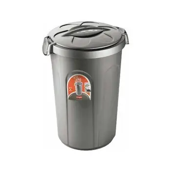 

Canister with lid Tom 46 liters Silver 70500 STEFANPLAST8.74