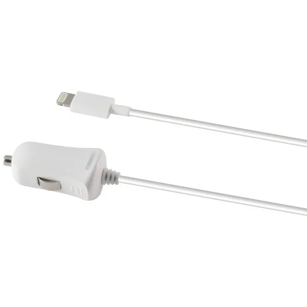 Автомобильное зарядное устройство Lightning 1a iPhone белый