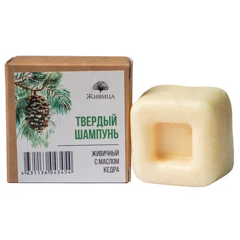 

Shampoo solid "alive", with cedar oil