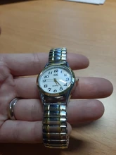 Reloj de cuarzo Vintage para hombre y mujer, pulsera elástica de oro y plata, de negocios, para parejas, para fiesta y oficina, 1 Uds.
