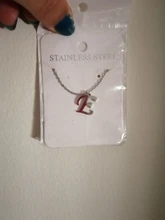 DOTIFI para las mujeres A-Z alfabeto carta colgante collares personalización collar de acero inoxidable Glamour joyas