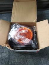 Bogrand-Luz Led de advertencia estroboscópica de emergencia, luz ámbar intermitente giratoria de 9-28V, baliza luminosa con imán