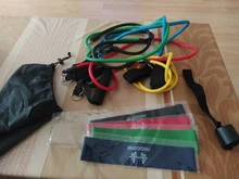 Juego de bandas de resistencia para Fitness, equipo de gimnasio de resistencia, expansor de entrenamiento elástico, 15 Uds.