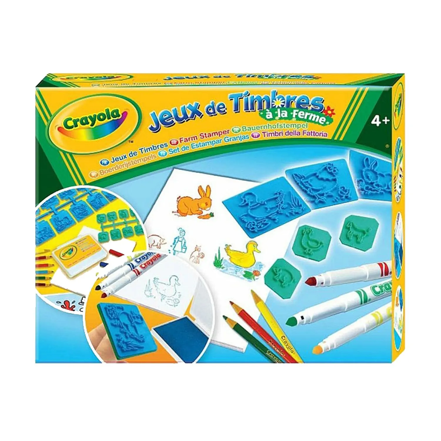Штампики Crayola с животными 20 шт | Канцтовары для офиса и дома