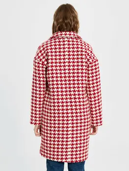 

Crow's feet Pattern Stamp Coat