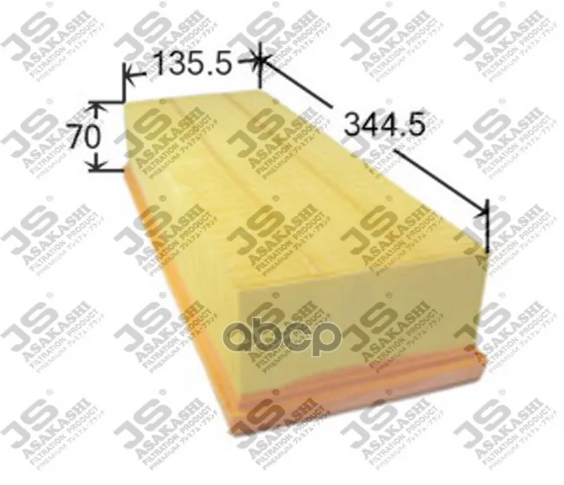 Фильтр Воздушный Audi A3 Ii JS Asakashi арт. A0348
