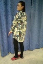 Camisa larga Vintage de lino y algodón para mujer, blusa informal de manga larga con cuello levantado