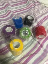 Accesorios de tatuaje, rollo de envoltura de agarre, vendaje elástico, tubo desechable no tejido, supplies-6pcs de tatuaje autoadherente