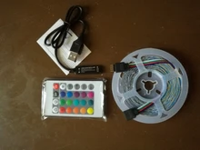 Led-Light-Strips Ribbon-Lamp Decoration Remote-Controller Bedroom Party Rgb Backlight