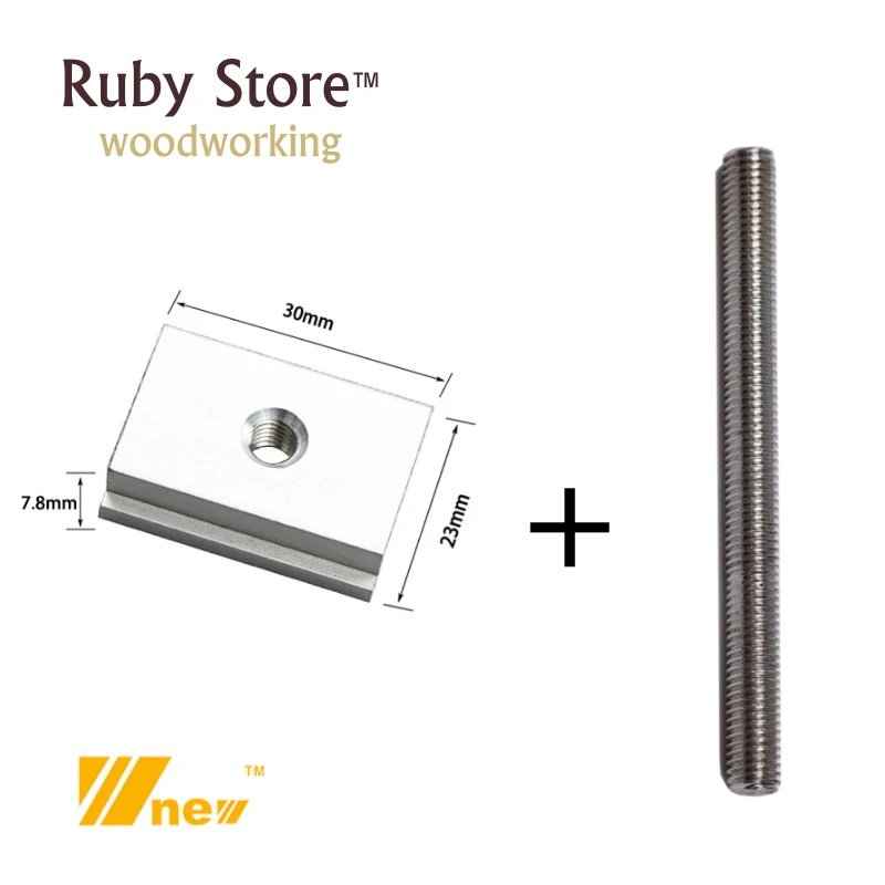 20pcs Set (10 Pairs) Of M8 T-slider For Standard T-track + Threaded Rod ...