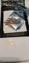 Gasket-Ring Sealing-Washer Flat-Seal Copper-Crush Brass M4 M16 DIN7603 M5 M8 Red M26