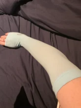 Mangas calentadoras de brazo, cubierta de protección de mano UV para el Sol, para correr, pescar, ciclismo, esquí, 1 par