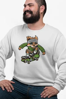 

Angemiel Wear Green Kaykaylı Fox White Men 'S Sweatshirt