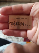 LLavero de amor familiar personalizado, con nombre personalizado, regalo para padres y niños