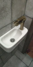 Sink-Faucets Bathroom-Basin Waterfall Bronze Antique Crane Deck Mounted Cold-Tap Chrome