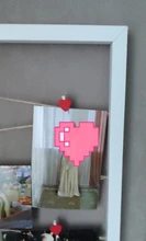 Clips de papel fotográfico en forma de corazón de madera para decoración del hogar, Mini clip rojo para decoración de notas, accesorios de oficina, 20 uds.