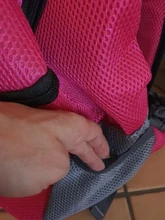 Al aire libre viajes de mascotas de doble bolsa de hombro portátil de viaje mochila al aire libre bolsa de transporte perro mascota frente perro bolsa de malla de mochila de la cabeza