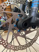 Tornillos de titanio M5x10 de 12mm para Rotores de freno de disco, para bicicleta de montaña y de carretera, cabezal T25 Torx, 12 Uds.