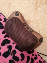 Almohada de masaje de cabeza relajante, VIBRADOR ELÉCTRICO para hombros, espalda, calefacción, terapia infrarroja, masajeador de cuello shiatsu, 8 unidades