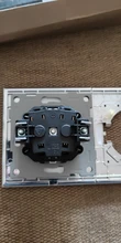 Curtain Switch-Socket Back-Wallpad White-Button French Free-Combination Round Reset DIY