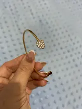 Pulsera ajustable con doble lazo de corazón para Mujer, brazalete con apertura de cristal, joyería, 7g, 2020